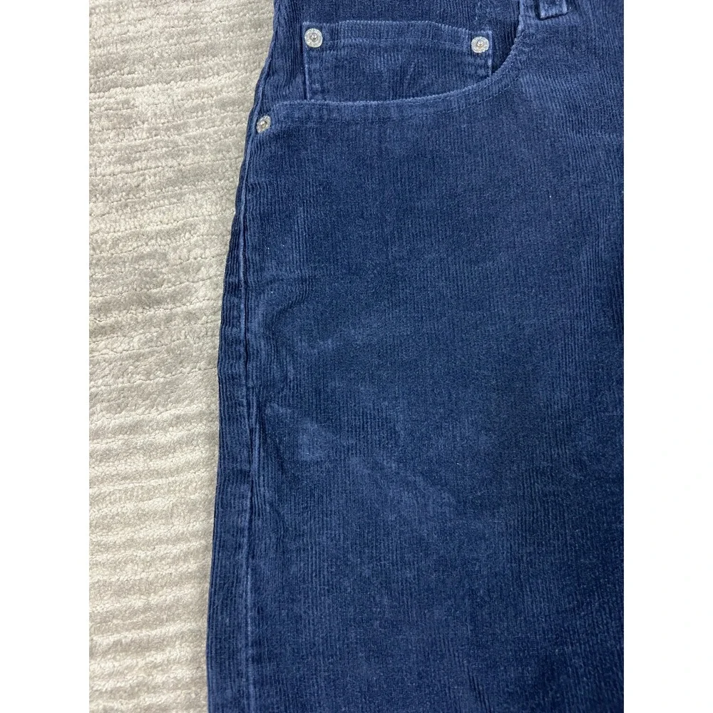 Levi's Corduroy Pants Men W34 L30 Navy Blue 569 Loose Straight Relaxed Fit Cords